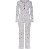 LASCANA Pyjamas grøn / lyserød / mørk pink / hvid