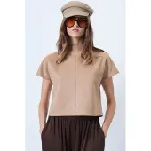 Trend Alaçatı Stili Bluse beige