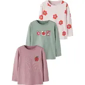Name it Bluser & t-shirts 'NMFNIA' grøn / lysviolet / rød / hvid