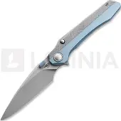 Bestech Wet Nellie - Stonewash - Titanium foldekniv, blå