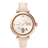 LDNIO SW02 Smartwatch til kvinder med pulsmåler og blodiltmåler – guld