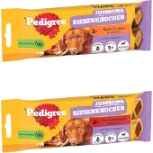 Pedigree Blandet pakke: Jumbone Tyggeben - 6 x 180 g Medium: 3 x Okse + 3 x Kylling (6 x 2 stk.)