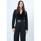 Trend Alaçatı Stili Bluse sort