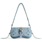 JW PEI Joy Denim Effect Skuldertaske