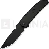 We Knife Capstan foldekniv, Black Titanium, Black Stonewash