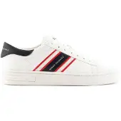 Armani Exchange A|X Armani Exchangetil mænd. XM002198AF21421MZ324 Sneakers med hvide sidestriber (43), Fast, Blonder, Casual