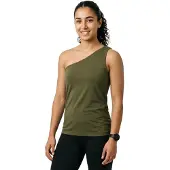 G-Star 2nd Skin One Shoulder T-Shirt - Green - Women