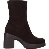 Wonders Wonderstil kvinder. H-49101_5713_9332 Lady 101 læderstøvler brun (39), 5-8 cm, Splittet læder, Lynlås, Casual