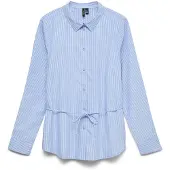 Vero Moda Bluse blå / hvid
