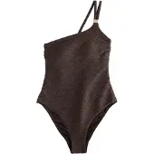 Mint Velvet Formgivende badedragt mørkebrun