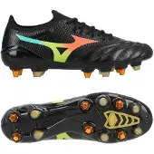 Mizuno Morelia Neo V Beta Elite Sg Bright Black - Sort/orange - Soft Ground (Sg), størrelse 41