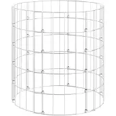 vidaXL gabionsøjle Ø50x50 cm galvaniseret stål rund