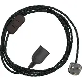 Creative Cables Snakebis Twisted E27 Lampeholder Med Ledning