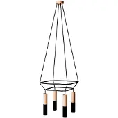 Creative Cables 2 Cage 4 Drops Tub-e14 Doppio Pendellampe
