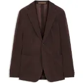 BOSS Slim-fit blazer i fløjl med stræk