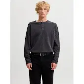 Jack & Jones Regular Fit Ensfarvet Langærmet T-shirt
