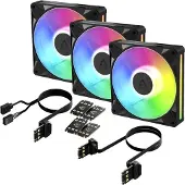 Arctic Cooling ARCTIC BioniX P14 A-RGB, Ventilator, 14 cm, 400 rpm, 2500 rpm, 186 m³/t, Sort