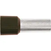 Elpress Isoleret terminalrør A50-25ET, 50mm2 L25, Olivengrøn - (25 stk.)
