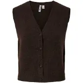 Pieces Strikvest 'PCSally' choko