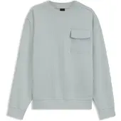 BOSS Relaxed fit sweatshirt i bomuld med stræk