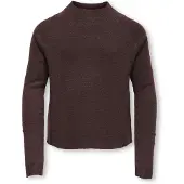 ONLY Bluse - KogRica - Noos - Strik - Chocolate Torte/Melan - - 7-8 år (122-128) - Bluse