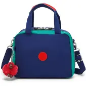 Kipling Taske 'Miyo' turkis / mørkeblå / knaldrød