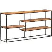 vidaXL skænk 150x30x75 cm massivt akacietræ