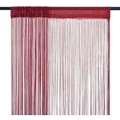 vidaXL trådgardiner 2 stk. 100 x 250 cm bordeauxfarvet