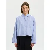 Selected Dannie Cropped Skjorte Med Lange ærmer
