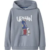 Name It Kids Hættetrøje - NkmNavi - Tradewinds - - 7-8 år (122-128) - Hættetrøje