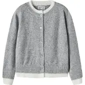 Name It Kids Cardigan - NkfNikita - Strik - Grey Melange - - 9-10 år (134-140) - Cardigan