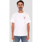 Levi's Bluser & t-shirts 'Relaxed Fit Short Sleeve Graphic T-Shirt' rød / hvid
