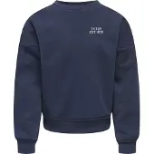 Only Kids Sweatshirt - Noos - KogSweat - Night Sky/Birch/Houston - - 13-14 år (158-164) - Sweatshirt