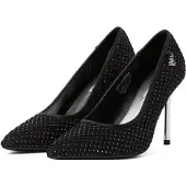 Karl Lagerfeld Pumps ' Sarabande Mesh-Pumps mit Edelsteinen ' sort