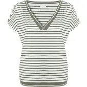 TATUUM Shirts 'Alsaja' grøn / hvid