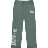 Abercrombie & Fitch Bukser lysegrå / grøn