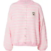 Hailys Cardigan 'Av44a' lyserød / hvid