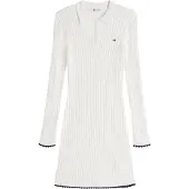 Tommy Hilfiger Strikkjole hvid