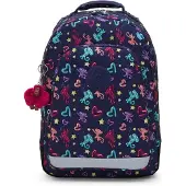 Kipling Rygsæk 'Class Room' navy / aqua / lilla / mørkerød