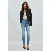 Stradivarius Figursyet Blazer Med Metalknapper 0-001 Xs