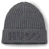 HUGO Hue i ny uld med broderet logo