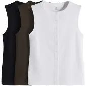 The Set Overdel oliven / sort / hvid