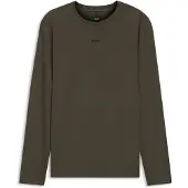 BOSS Active slim-fit T-shirt i pointelle-stof med stræk