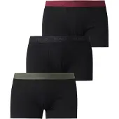 HUGO Boksershorts oliven / burgunder / sort