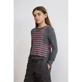 Desigual Bluser & t-shirts mørkegrå / pink