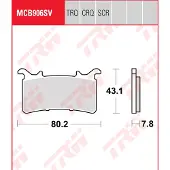 TRW Mcb906sv Sintrede Bremseklodser