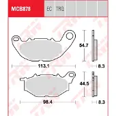 TRW Yamaha Mt 2003 Dx Mcb878 Bremseklodser