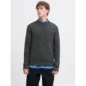 Jack & jones Pullover 'JJ' sort-meleret