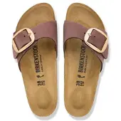 Birkenstock Pantoletter mørkerød