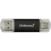 Intenso Twist Line - USB flashdrive - 256 GB - USB 3.2 Gen 1 / USB-C - antracit (sort)